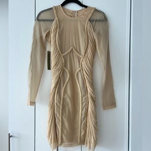Willow silk ruched mini dress